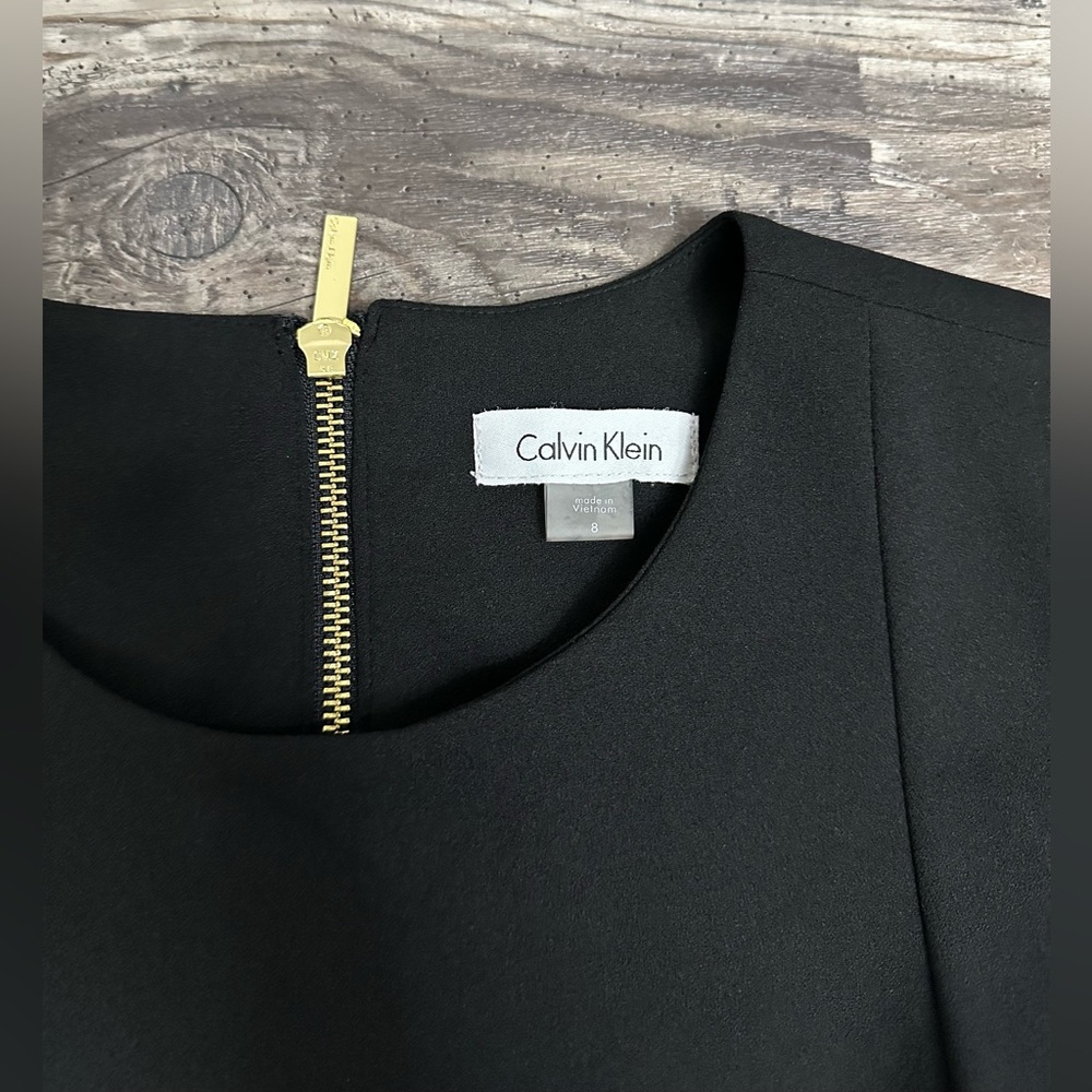 Calvin Klein Women’s Black Dress Size 8 - Picture 5 of 7